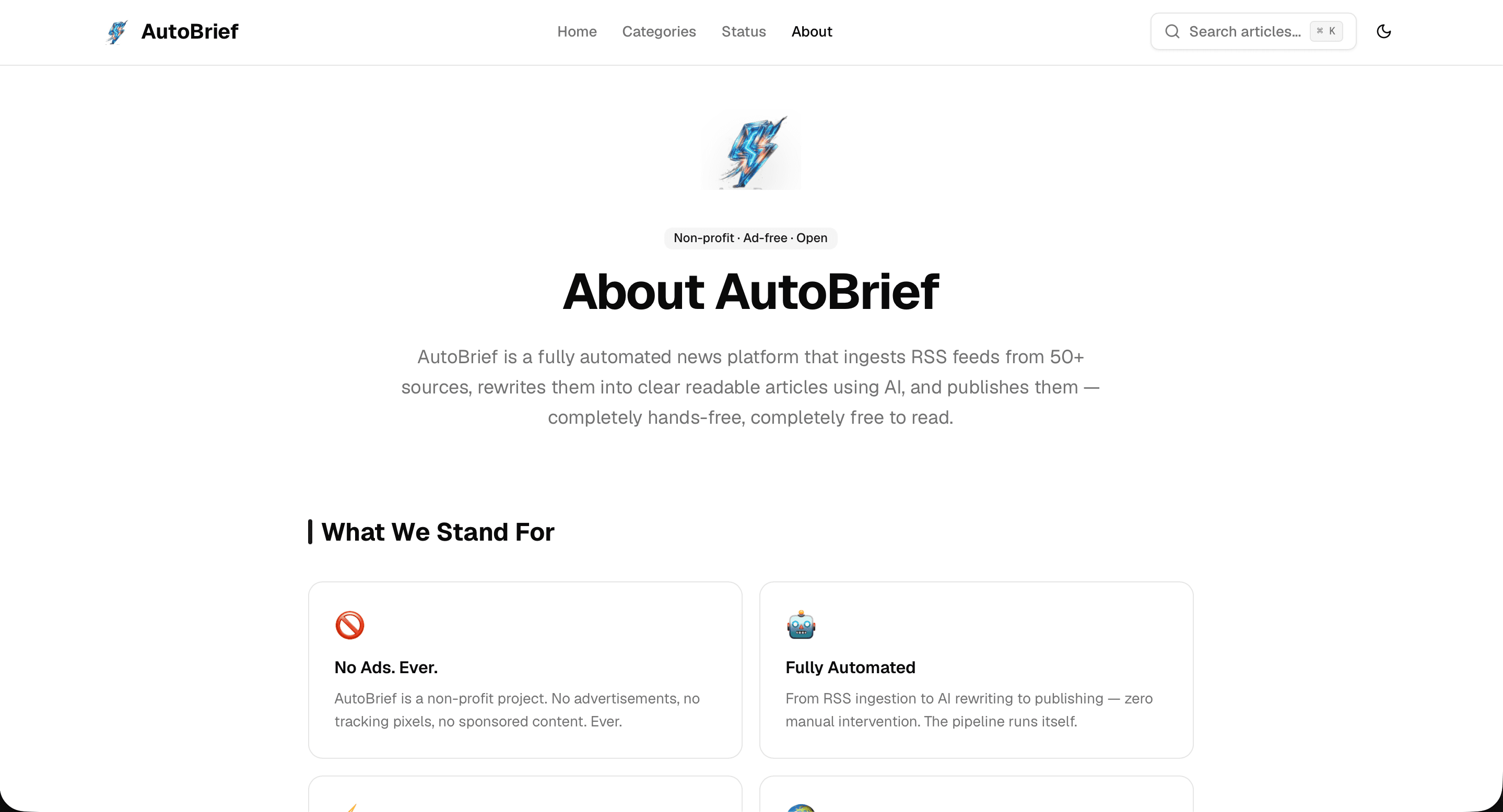 AutoBrief AI — project screenshot 2