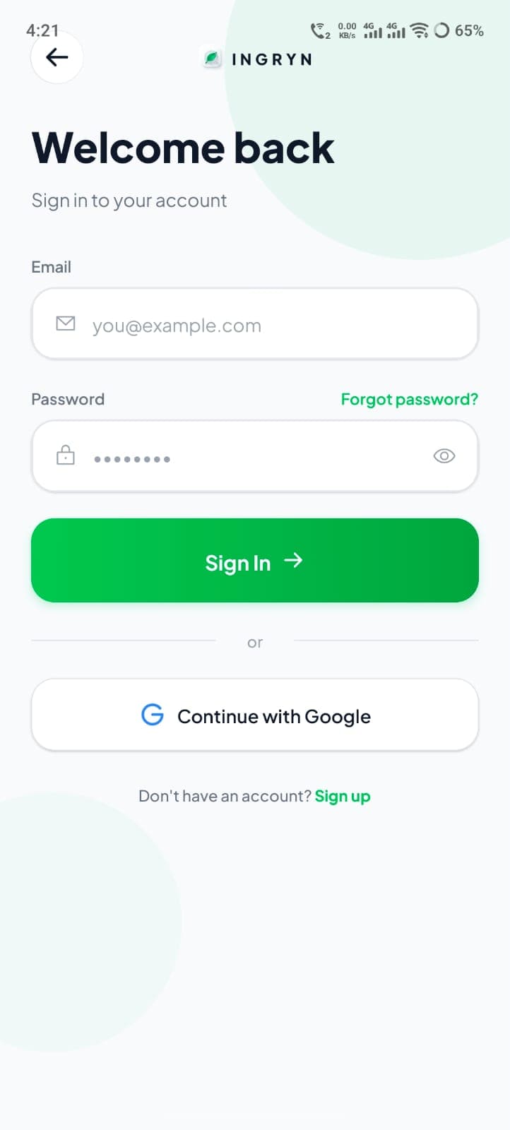 INGRYN — project screenshot 4