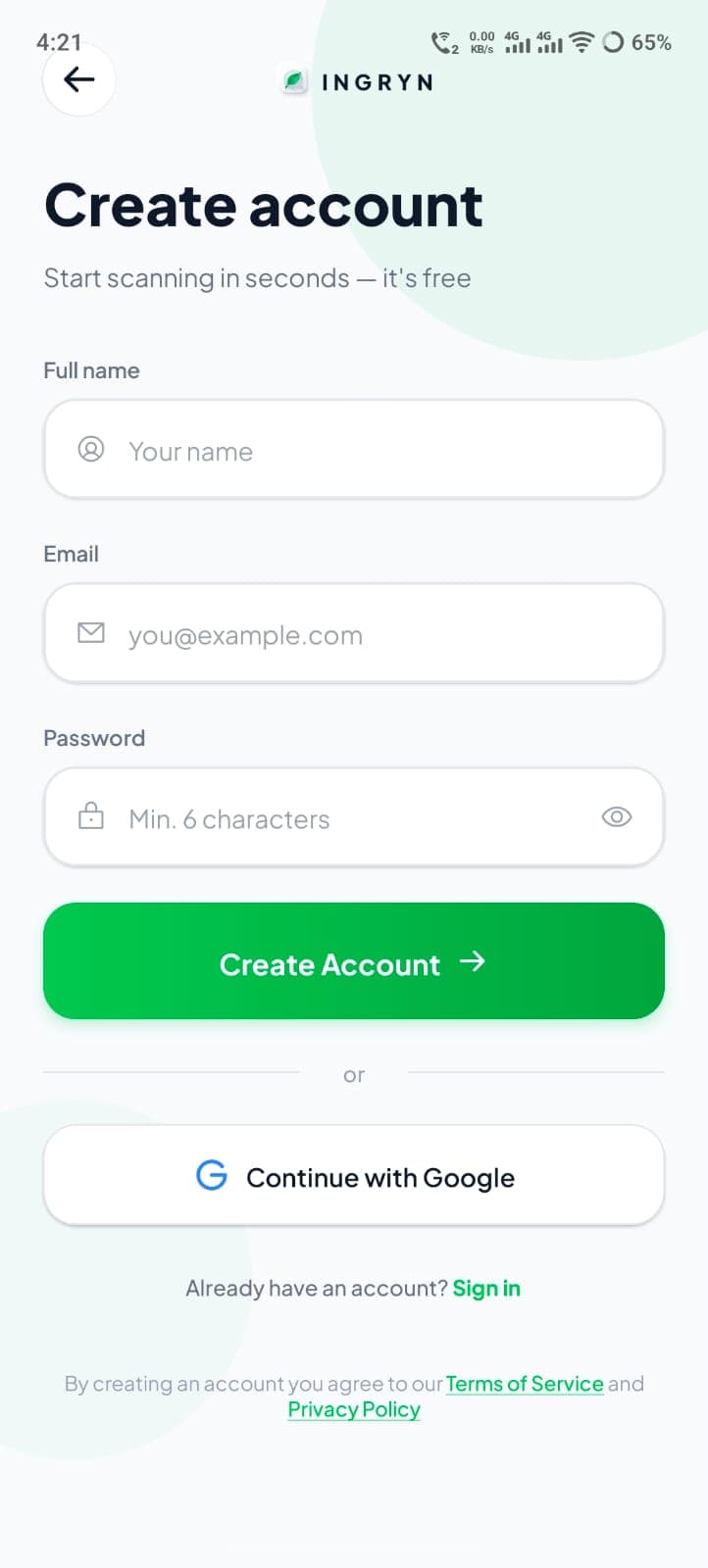 INGRYN — project screenshot 7
